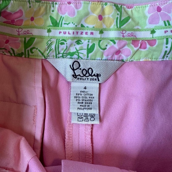 Lilly‎ Pulitzer Pink Bermuda Shorts Size 4 - Picture 5 of 10